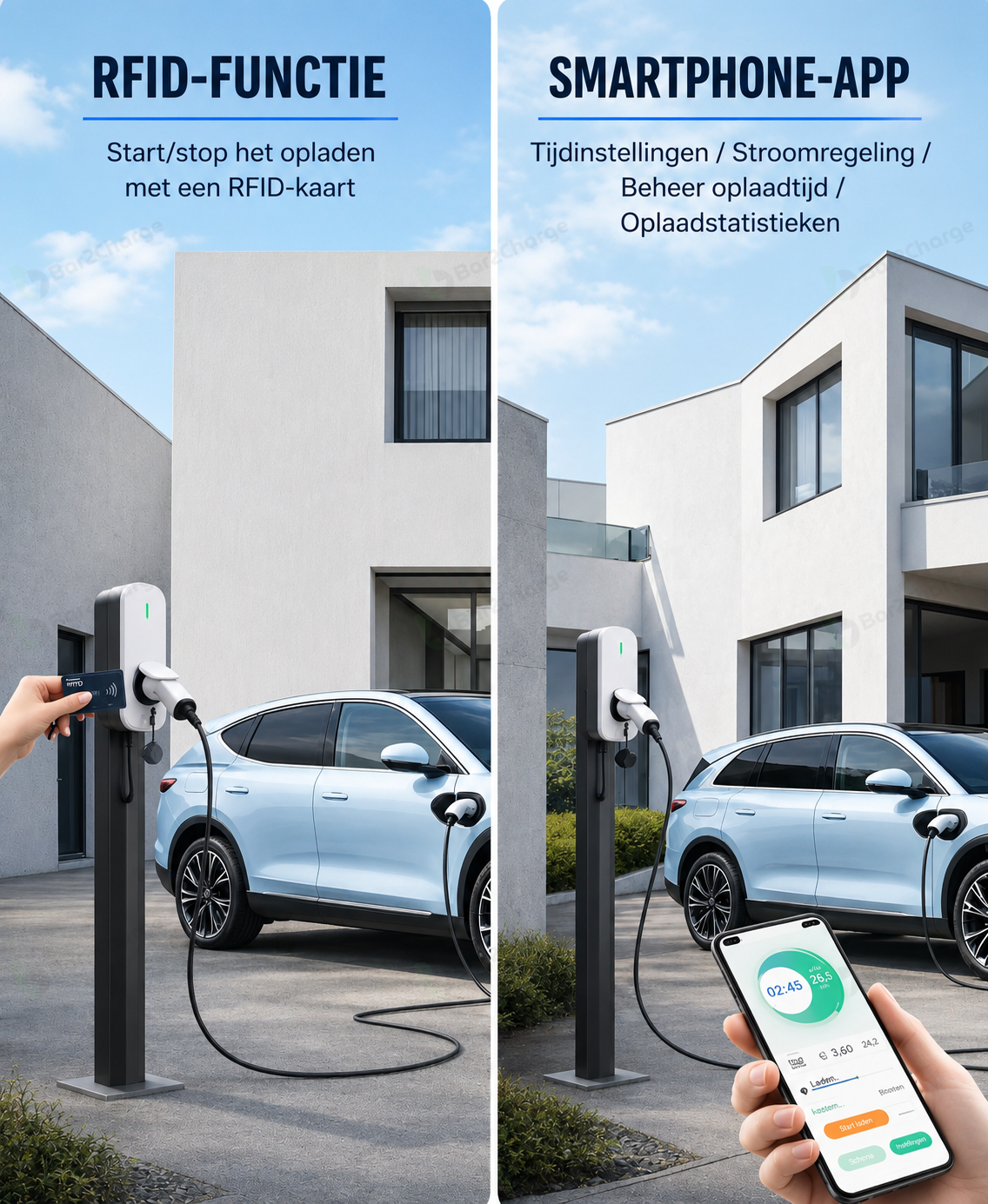 Bar2Charge CC30 11 kW Laadpaal met Type 2-Socket & App